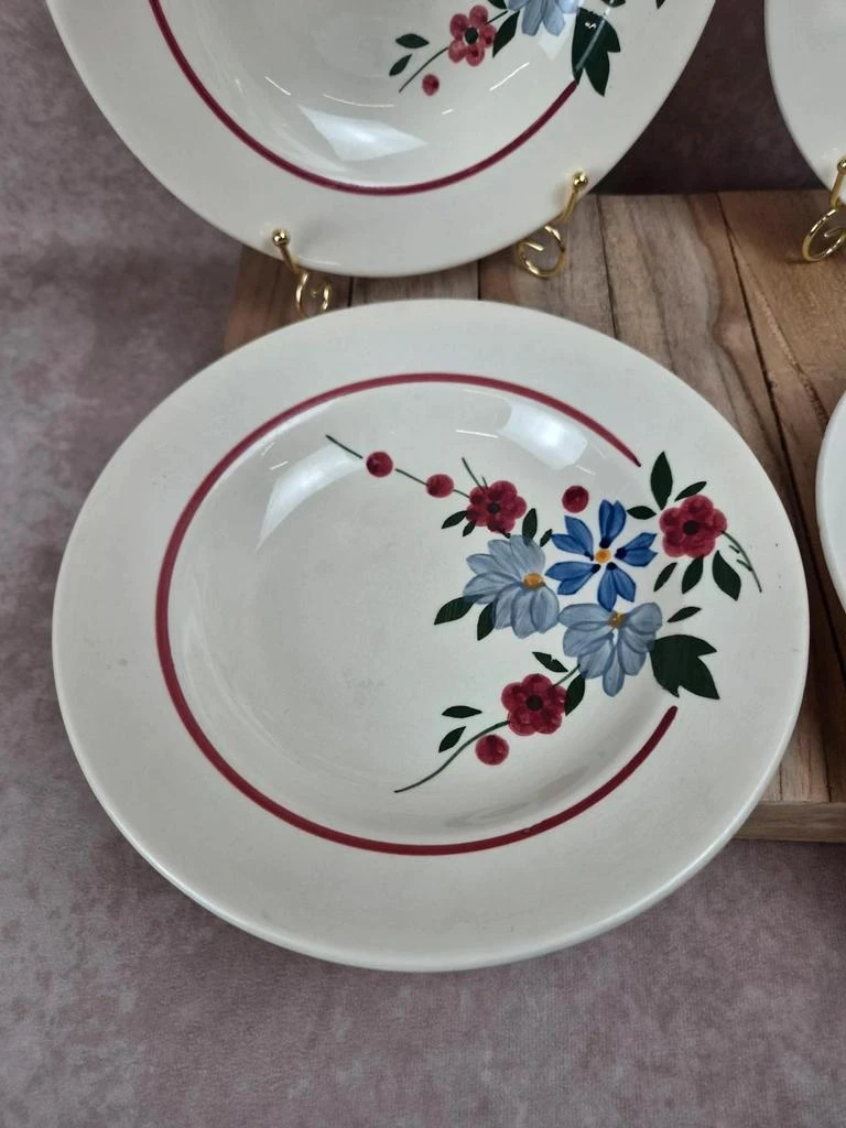 Lote de 4 platos hondos vintage Sarreguemines modelo Champfleury – photo 6